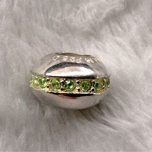 Chamilia Sterling & Green Swarovski Wink Charm